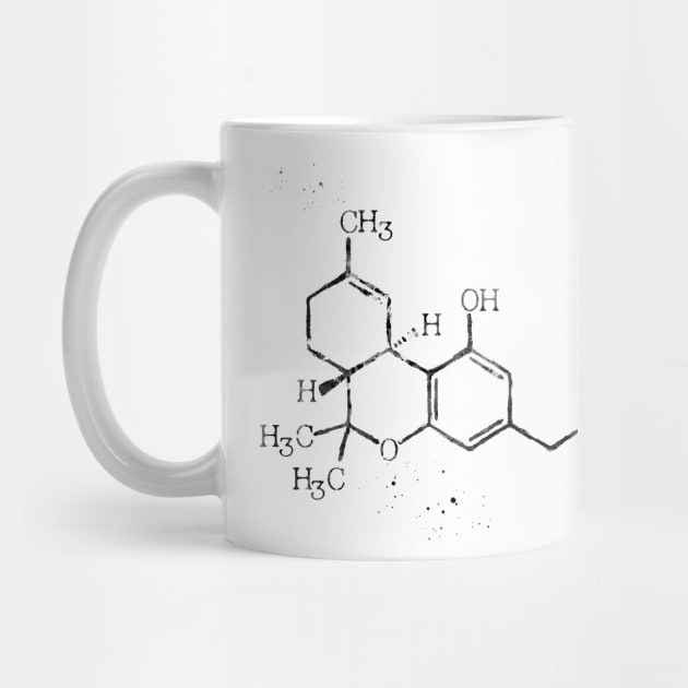 Cannabis Molecule by erzebeth